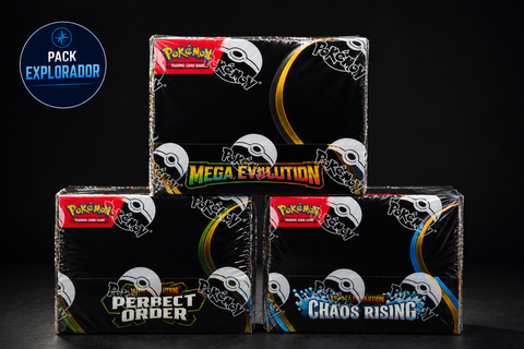Pack Explorador Pokémon TCG | 4 Boosters + Filtro de Vidro Oferta