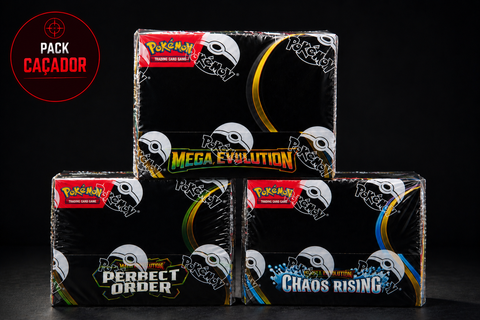 Pack Caçador Pokémon TCG | 10 Boosters + 2 Filtros Oferta