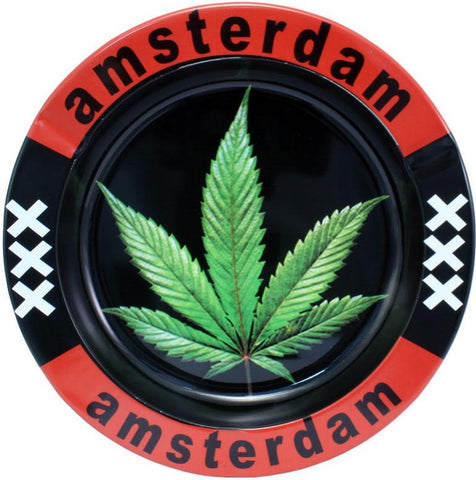 Cinzeiro de metal Amsterdam XXX Leaf