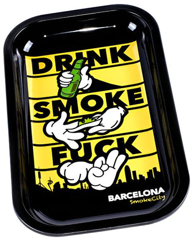 Tabuleiro metálico Smoke City Barcelona
