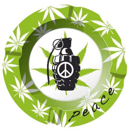 Cinzeiro de metal Peace 1
